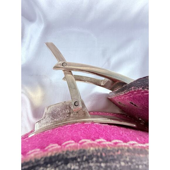 Flexz Fitness Lever Weight Lifting Belt Leather Pink Powerlifting Gym Small 30” - Picture 8 of 9